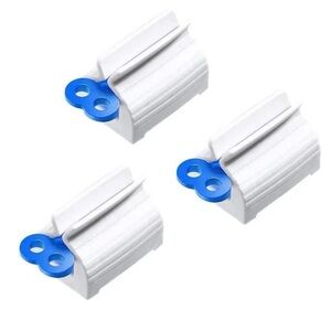 3Pcs Blue for Rotating Toothpaste Dispenser with Tube Squeezer new in package!